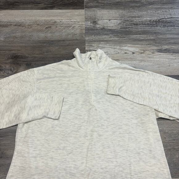 Vintage Patagonia Capilene Gray Womens L 1/4 Zip Mock Pullover Sweatshirt USA - Picture 1 of 11